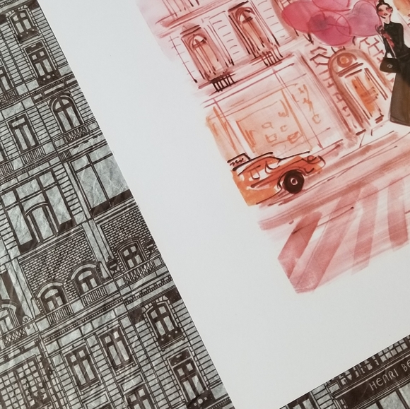 ❗Henri Bendel Custom Frame Art with Authentic Tissue Paper and Store Print❗ - Picture 5 of 6